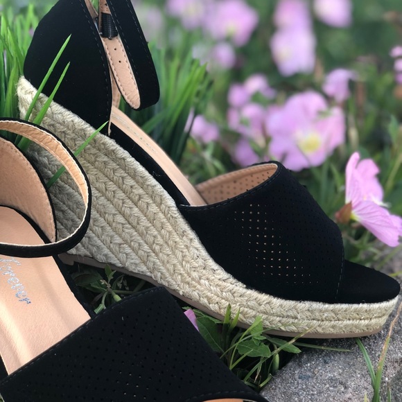 Espadrilles Wedges Platform Sandals - Picture 5 of 8